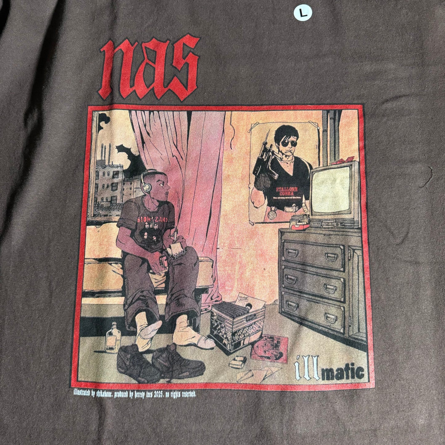 Single sided shirt large