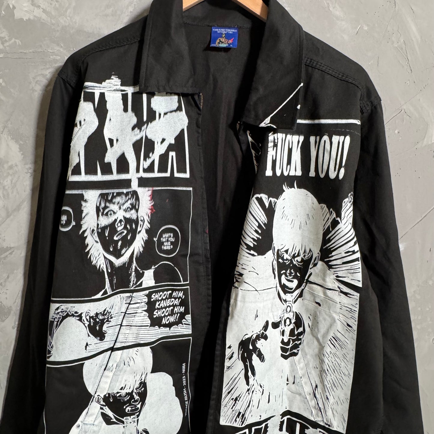 Single sided zip up jacket large