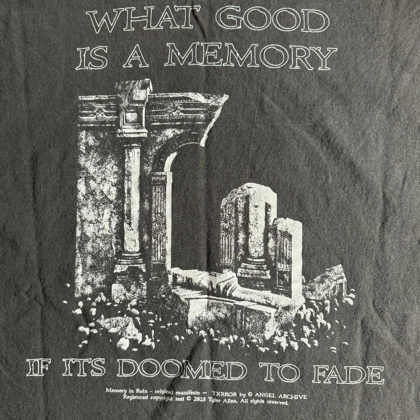 Single sided shirt large