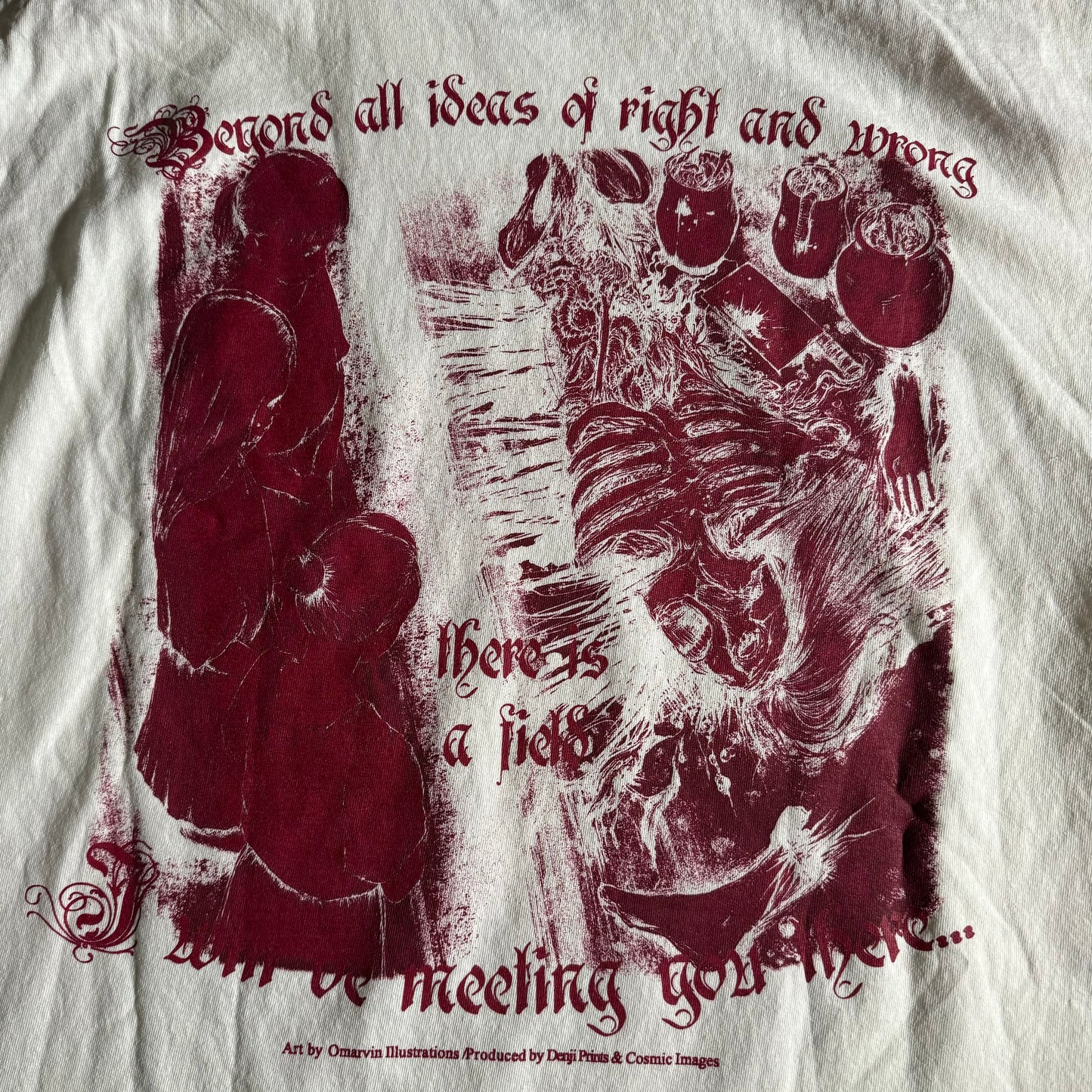 Single sided shirt large