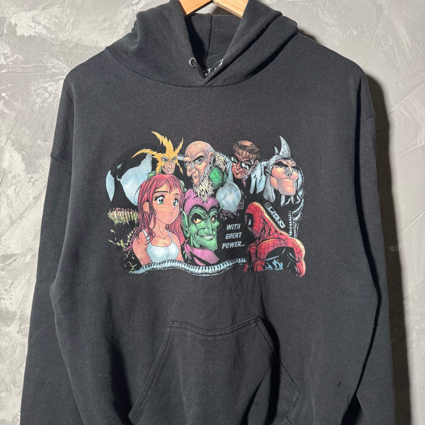 Single sided hoodie vintage blank large