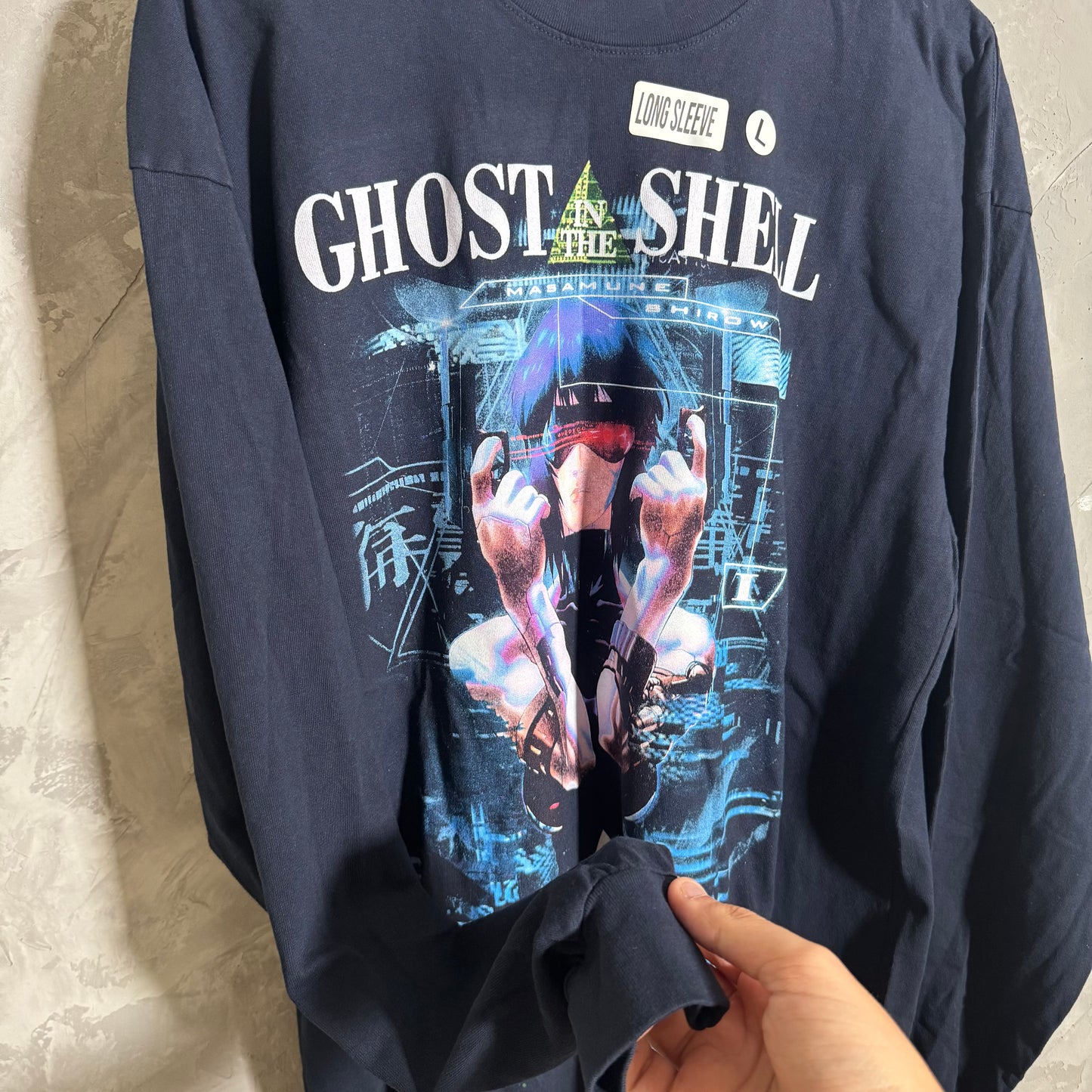 Single sided longsleeve shirt large